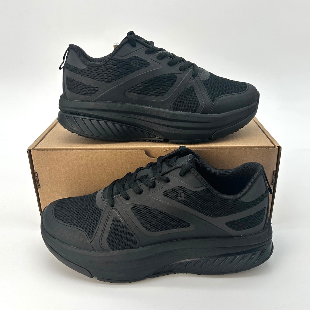 Womens Work Sneakers Shoes For Crews Energy II Size 8.5 Slip Resistant Black NEW